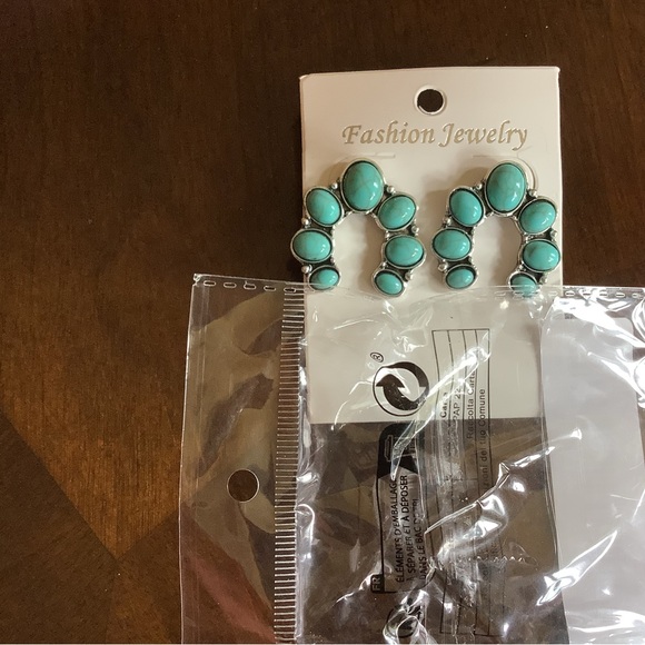 π₯2/$24 or 3/$30π₯ Unique silver and turquoise fashion earrings. NWT. - Picture 4 of 6